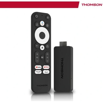 Thomson Streaming Stick 140G 4K UHD - Google TV (Android 12), Google Cast, гласово управление, Dolby Digital+ / Atmos (THOMSON STREEMING STICK 4K UHD)