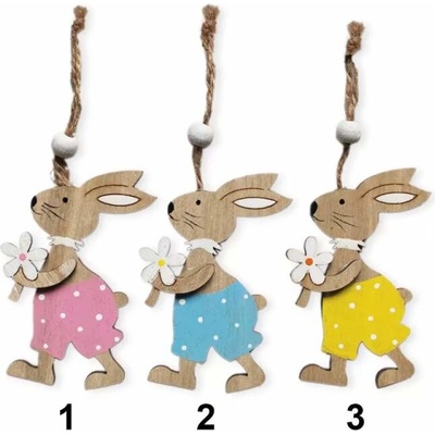 Lepaso Zajíc závěs dřevo 2ks/8cm mix