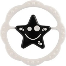 Profibaby Baby chrastítko kruh hvězdička černobílé