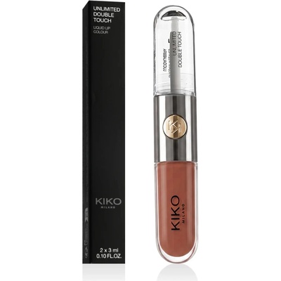 KIKO Milano Unlimited Double Touch dlhotrvajúci tekutý rúž 129 Burnt Tangerine 6 ml