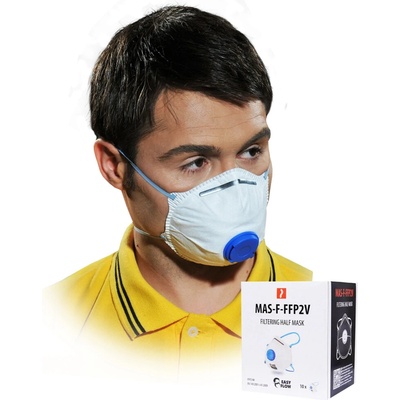 Reis MAS F Protiprachová polomaska FFP2V s ventilom 10 ks
