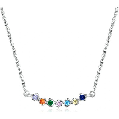 P&J Jewellery Stříbrný barevné kamínky SN35