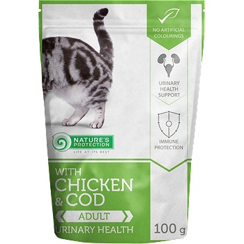 Image 1 of Nature's Protection Chicken & Cod Urinary Health пауч за котки с пиле и риба треска 100gr