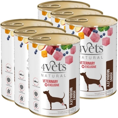 4Vets Natural Veterinary Exclusive Joint mobility 6 x 400 g