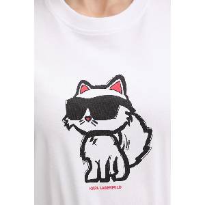Karl Lagerfeld тениска дамски от памук IKON SKETCH (A1W17128)