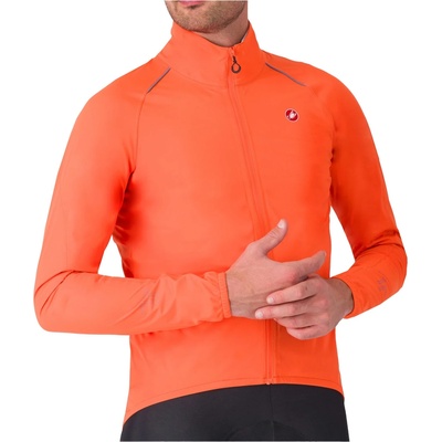 Castelli Мъжко водоустойчиво яке за колоездене Castelli Emergency 3 Rain Jacket Cycling jacket - Brilliant Orange (051-1308-0112)