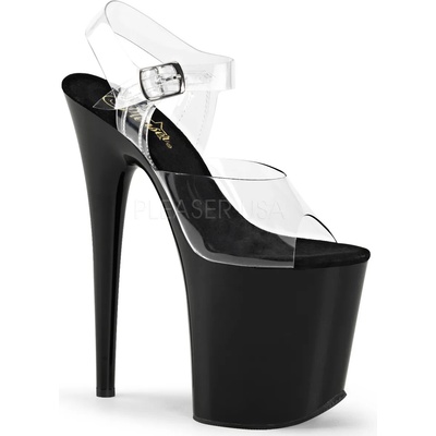Pleaser USA Pleaser Flamingo-808 Clear/Black 43