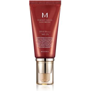 Missha M Perfect Cover ББ крем с висока UV защита цвят No. 25 Warm Beige SPF42/PA+++ 50ml