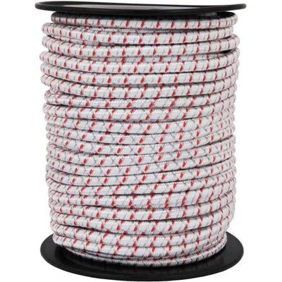VNT electronics s.r.o. Náhradní gumové elastické lano/provaz pro bránu ohradníku, průměr 7mm, flexibilní, vodivé, 50 m