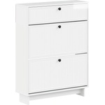 vidaXL Шкаф за обувки EDE 78 x 24 x 103 см Инженерна дървесина (895999)