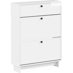 vidaXL Шкаф за обувки EDE 78 x 24 x 103 см Инженерна дървесина (895999)