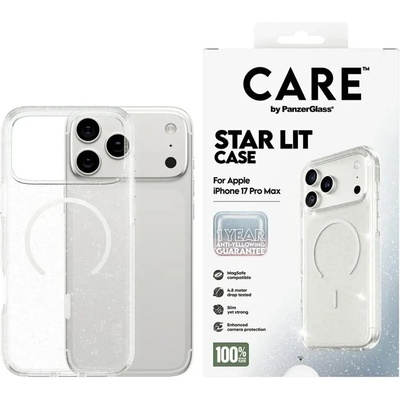 Panzer ГРИЖА от PanzerGlass Флагман Urban Explorer Case w. Бял MagSafe за iPhone 17 Pro Max - прозрачен блясък (5715685026942)