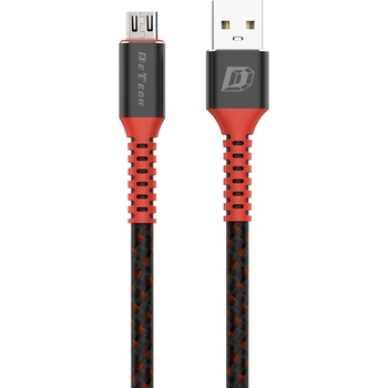 DeTech Кабел за данни DeTech DE-C25M, Micro USB, 1.0m, Черен - 40106 (40106)