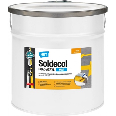 HET Soldecol ROAD ACRYL M 10 l Žltá