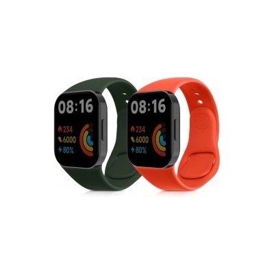 kwmobile 2x Гривна за Xiaomi Redmi Mi Watch Lite 3 / Redmi Watch 3 - оранжев