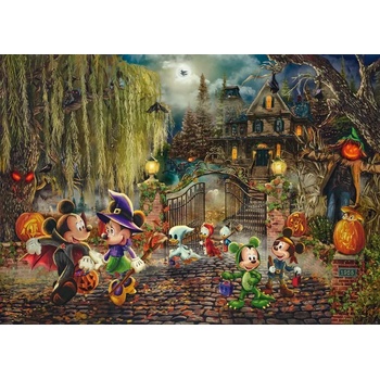 Schmidt Spiele - Puzzle Kinkade: Disney Dreams Collection: Mickey & Minnie Halloween Fun - 1 000 piese