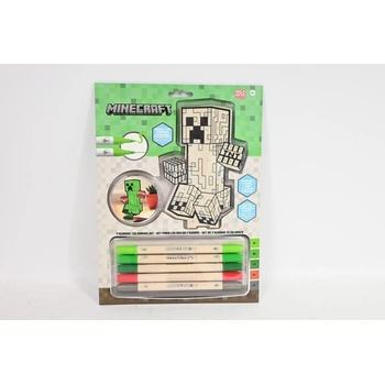 Omalovánka 2D Minecraft Creeper