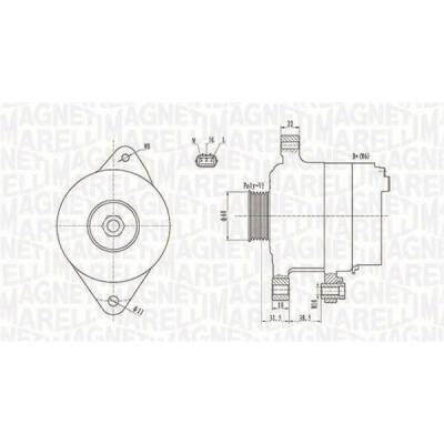 generátor MAGNETI MARELLI 063731893010