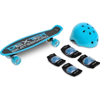 Caretero Toyz Скейтборд Dexter Blue + Каска И Протектори Caretero Toyz