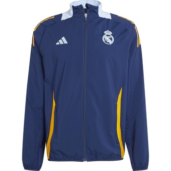 Image 1 of Adidas Яке Adidas Real Madrid Anthem Jacket 2024 2025 Adults - Navy/Orange