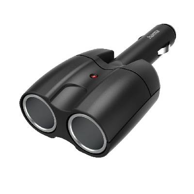 Разклонител 1: 2 за запалката на автомобил, 180 °, 12 v, 223403 (hama-223403)