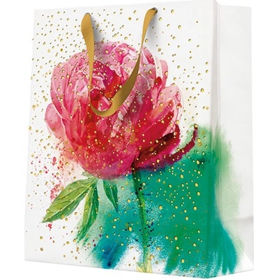 PAW Dárková taška PEONY WATERCOLOR, medium