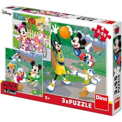 Walt Disney Mickey a Minnie sportovci 3 x 55 dílků