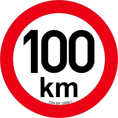 Obmedzenie rýchlosti 100 km retroreflexné pr. 200 mm