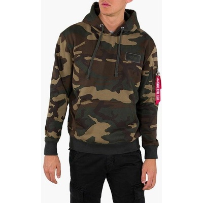 Alpha Industries mikina Back Print Hoody woodland camo