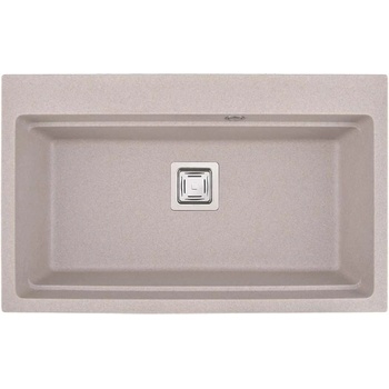 Inter Ceramic Кухненска мивка icgs 8213 sand, гранит, едно корито, със сифон, 48х21х78см (8213 sand)