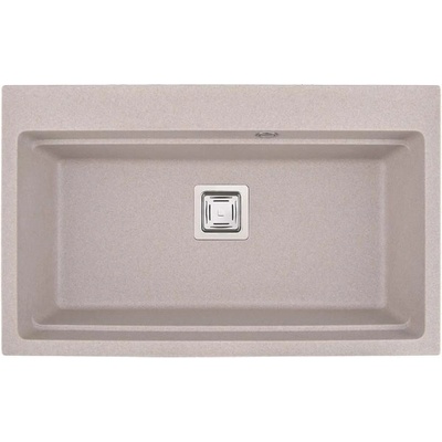 Inter Ceramic Кухненска мивка icgs 8213 sand, гранит, едно корито, със сифон, 48х21х78см (8213 sand)
