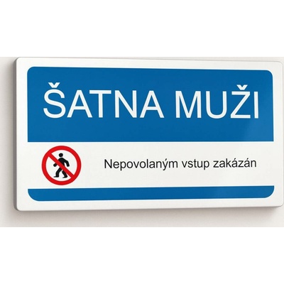 Traiva s.r.o Šatna muži Verze: Samolepka 190 x 90 mm tl. 0.1 mm - Kód: 03388