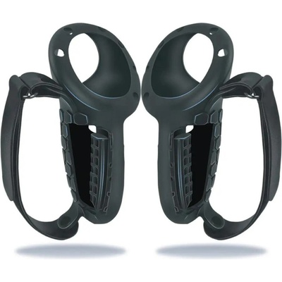 Vortex Virtual Reality Силиконов капак за контролер с отвор за батерията | за Meta Quest 3, 3S (VVR.SIL.GRIPS.BATTERY.BLK.QUEST3.2023)