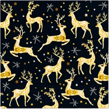 PAW Obrúsky L Golden Reindeer Charm 33x33cm