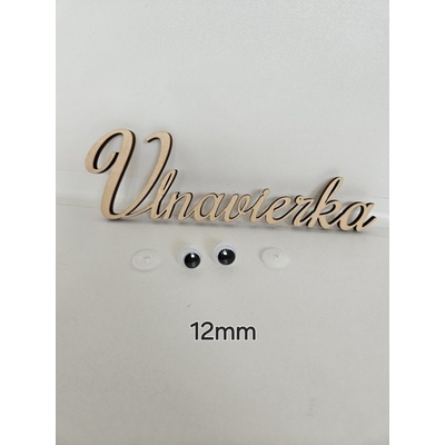Bespečnostne pohyblivé oči 12mm