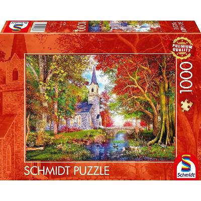 Schmidt Spiele Kostelík v lese 1000 dílků
