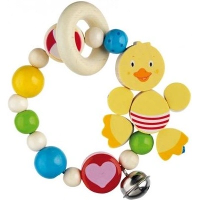 HEIMESS - Дървена бебешка еластична дрънкалка - Пате (735240)