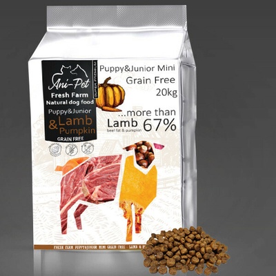 Fresh Farm GF Natural Dog Food Puppy&Junior Mini Lamb & Pumpkin 12 kg