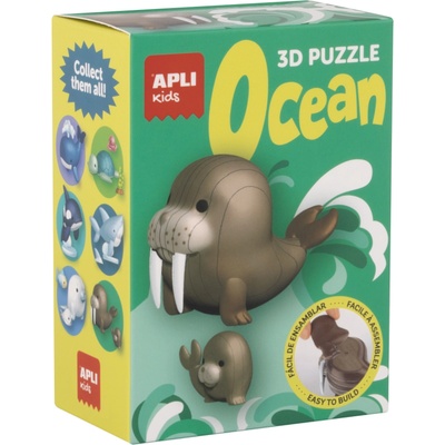 APLI Комплект 3D пъзели Apli Kids - Ocean, морж и моржче (19952)