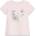 GUESS Розова тениска за мини момиче с пеперуди и сребристо лого Guess