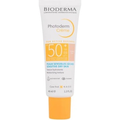 BIODERMA Photoderm Cream SPF50+ хидратиращ и тониращ слънцезащитен крем за лице 40 ml нюанс Light унисекс
