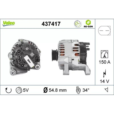 VALEO Alternátor VA 437417