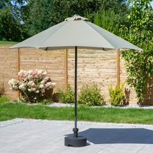 Patio Zahradní slunečník, šedohnědý, s posuvným otevíráním, 2,5 m 47734