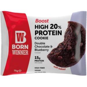 Born Winner Boost 20% High Protein Cookie [75 грама] Двоен шоколад със синя боровинка