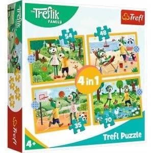Trefl Trefliki 4in1 Puzzle on TREFL Vacation