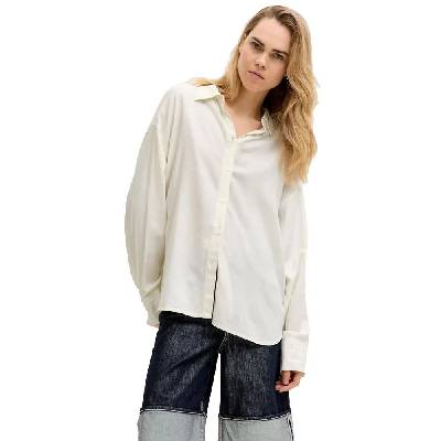 Риза с дълъг ръкав Jack & jones Almira Linen Blend Wvn JJXX long sleeve shirt - White (Blanc De Blanc)
