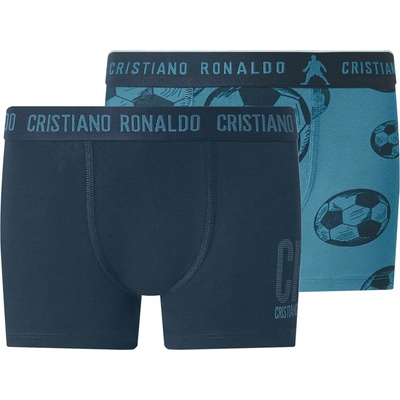 CR7 chlapecké boxerky 2 kusy navy modrá / modrá