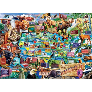Masterpieces - Puzzle USA National Parks - 3 000 piese