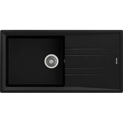 Teka Гранитна мивка, обръщаема, за шкаф 60 см Stone 60 L-TG ЧЕРНА (М.1020.ЧЕ)