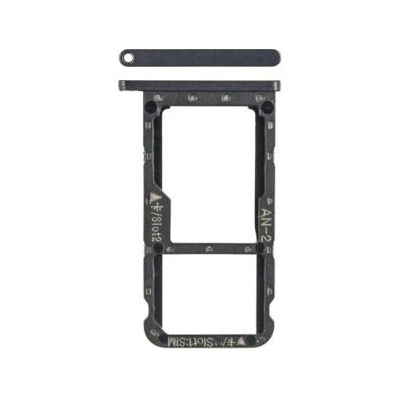 Huawei P20 Lite - SIM + SD Slot (Midnight Black) - 51661HKK Genuine Service Pack, Midnight Black